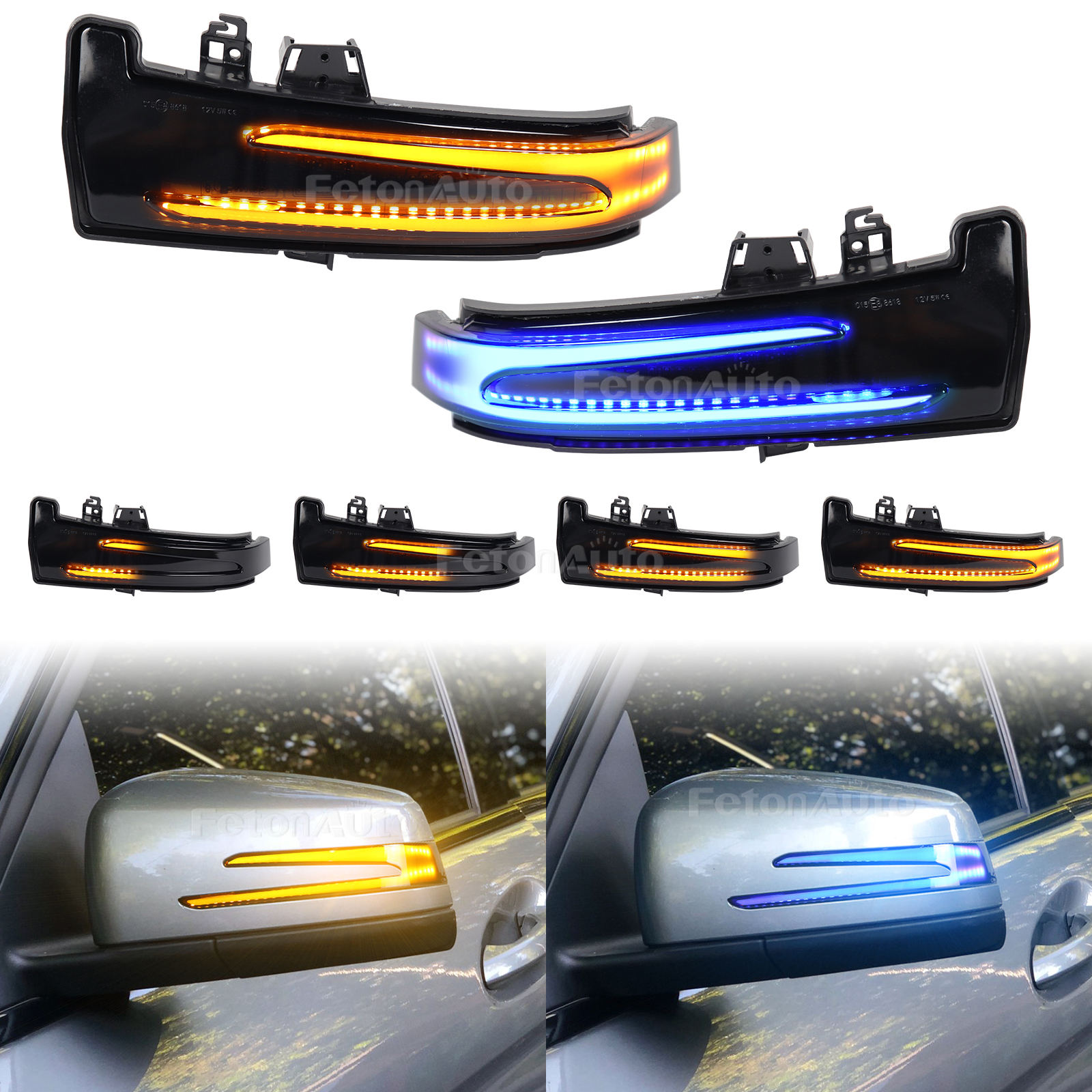 Clignotant ambre + clignotant bleu