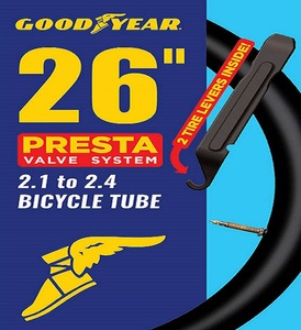 Goodyear 26x2.1-2.4 Presta阀门自行车自行车内胎黑色高品质内轮胎轮胎中国制造 - Product Image 5