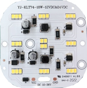 โมดูล PCB อลูมิเนียมสี่เหลี่ยมเชิงเส้น DC 10V - 36V 18W 130 lm/w โมดูล SMD LED สำหรับยานพาหนะและเครื่องมือเครื่องจักร - Product Image 1