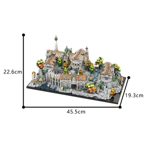 Funbuild film sahne MOC-191972 Rivendell Mini zanaat modüler mikroölçek mimari DIY blokları yapı taşları eğitim oyuncaklar - Product Image 6