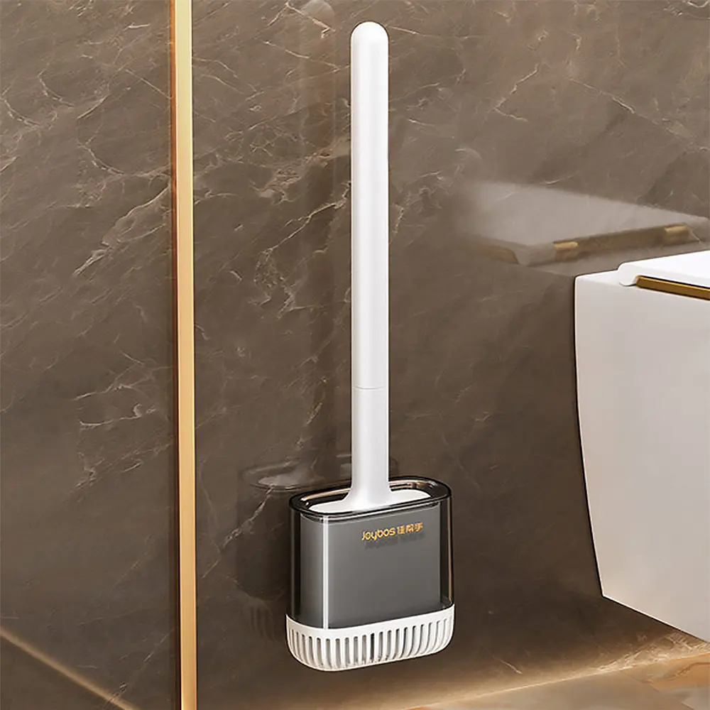Joybos Toilettenbürste und -halter mit soliden Breschen Toilettenbürste und -kolben set grau luxuriös günstig wandmontage typ Toilettenbürste
