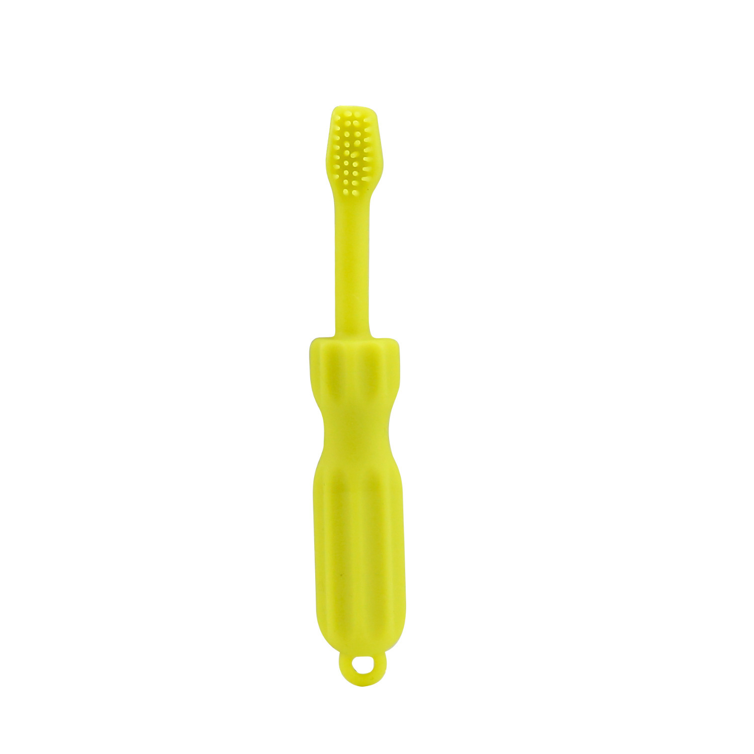 Brosse à dents bâton de dentition-vert fluo