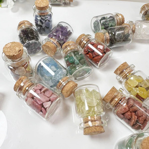 Tinh thể tự nhiên đá đống đổ nát chai thủy tinh trôi may mắn có nhu cầu chai Bộ sưu tập bộ sưu tập cho trẻ em Mỏ đánh dấu - Product Image 4