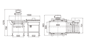 Cinta transportadora de rango de pesaje grande, control de pesaje, máquina de alta precisión automática, 30kg, pantalla táctil de 7 ", C30000-2-1, 5000-30000g - Product Image 6