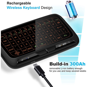 2.4Ghz Mini Wireless <strong>Keyboard</strong> Touchpad Combo Backlit Rechargeable Full Screen Remote <strong>Control</strong> <strong>Keyboard</strong> for TV Box PC - Product Image 3