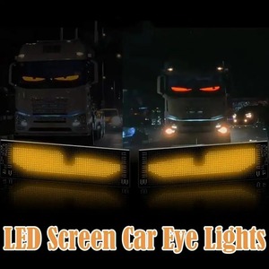 Schermo a Led flessibile programmabile per auto, auto fai da te dinamica LED Smart colorata lampada per occhi con controllo App