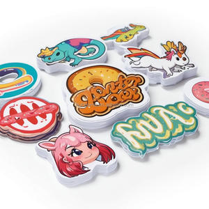 Benutzer definierter Druck Wasserdichte PVC-Vinyl-Aufkleber Kunden spezifische Cartoon Inspirational Quote Logo Die Cut Sticker