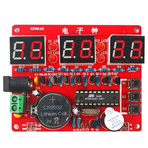 AT89C2051 Kit orologio elettronico multifunzione a sei Bit a Chip singolo orologio digitale Microcomputer - Product Image 4