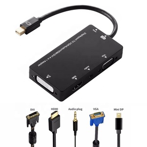 Mini DP zu VGA/Audio/HDMI/DVI 4 In 1 Mini DP zu HDMI DVI VGA Audio Adapter - Product Image 1