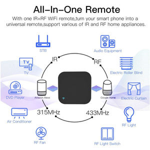 スマートホームTuyaアプリ2.4GWi-Fi BLE IRハブ赤外線およびRF315/433 Alexa Google HomeスマートWiFiIRRFリモートコントローラー - Product Image 4