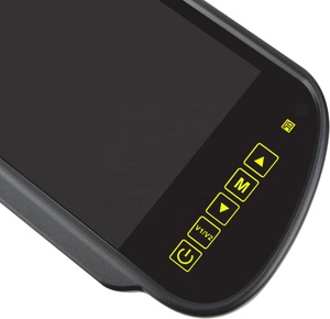 Monitor LCD a Color TFT de 7 pulgadas, espejo retrovisor para coche, pantalla inversa con botón táctil para DVD/VCR/cámara de marcha atrás de respaldo de coche - Product Image 3