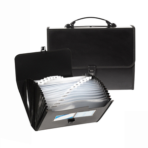 Carpeta de archivos expansible de 26 bolsillos con asa de material escolar y de oficina para organizar documentos y archivos - Product Image 1