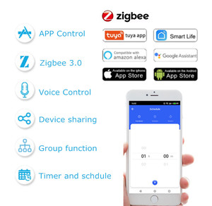 <strong>Zigbee</strong> Switch Mini <strong>Zigbee</strong> 3.0 Smart Switch Wireless Switch APP Remote <strong>Control</strong> Works No Neutral - Product Image 2