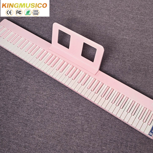 Pink Color Folding Portable Digital Piano <strong>With</strong> 61/88 <strong>Keys</strong> in Teaching <strong>Function</strong> Electronic <strong>Keyboard</strong> New Arrival Hammer Piano - Product Image 2
