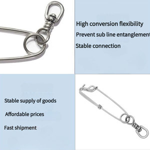 Edelstahl Commercial Liquidation Sale Bleifreie geschlossene Augen nadeln Single Wrap Rolling Swivel Angel gerät - Product Image 5