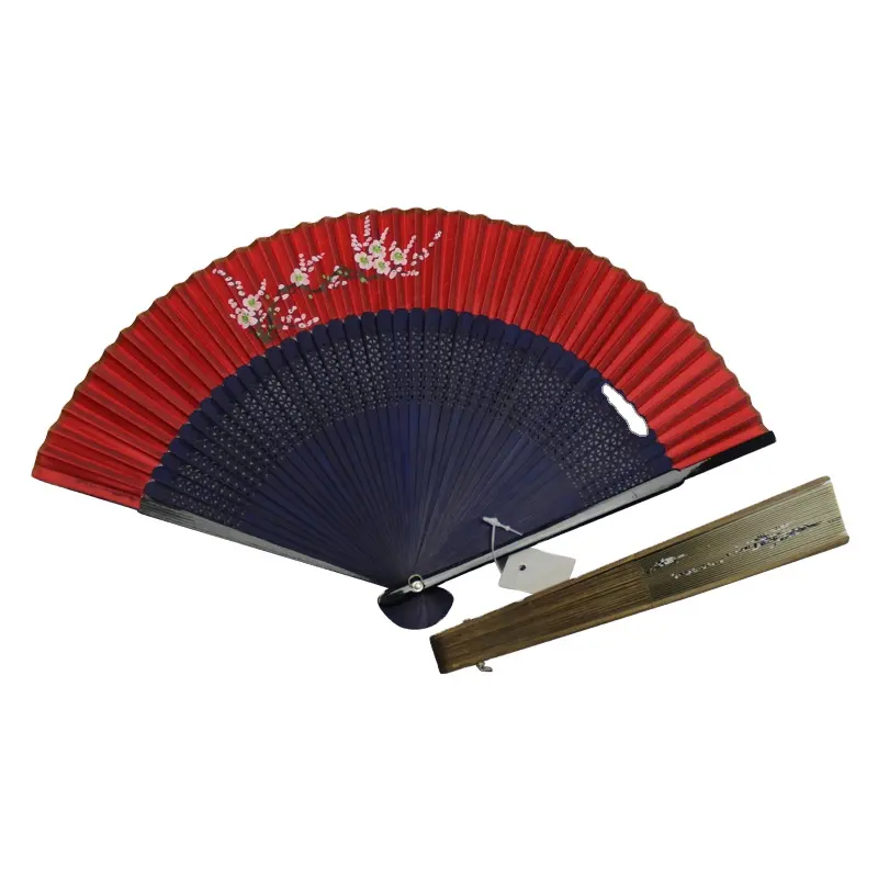 Ventilador de mão de bambu personalizado tradicional chinês de alta qualidade