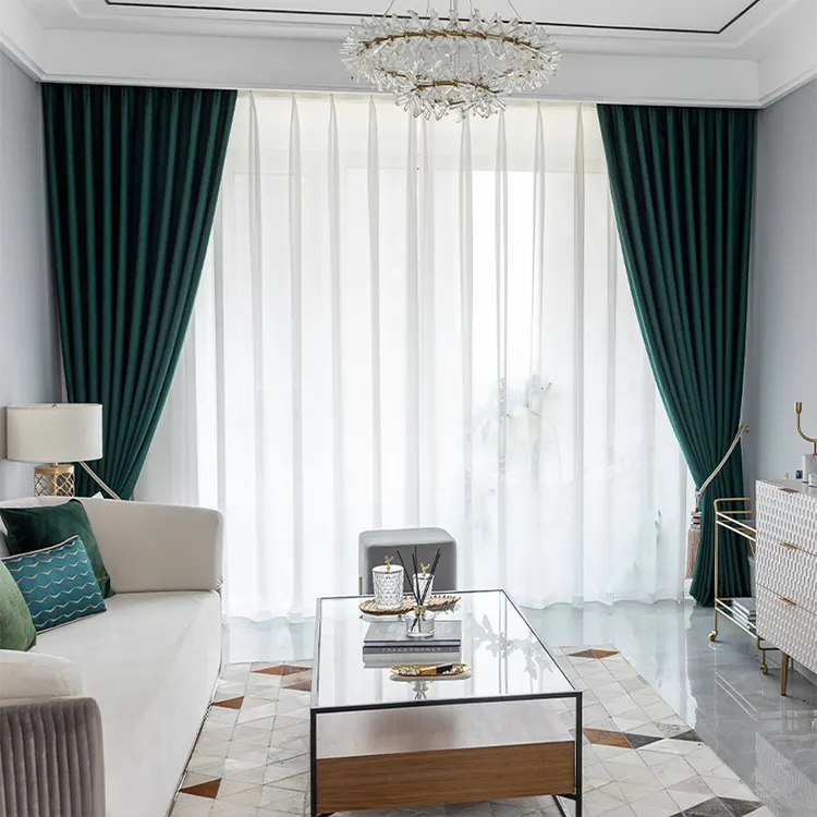 Rideaux de luxe style européen, panneaux de fenêtre, pour salon, design, prêt à poser, nouveauté 2020
