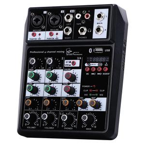 Mezclador de interfaz de Audio USB portátil profesional de 4 canales, consola mezcladora de sonido Blue Tooth para iluminación de vídeo móvil - Product Image 2