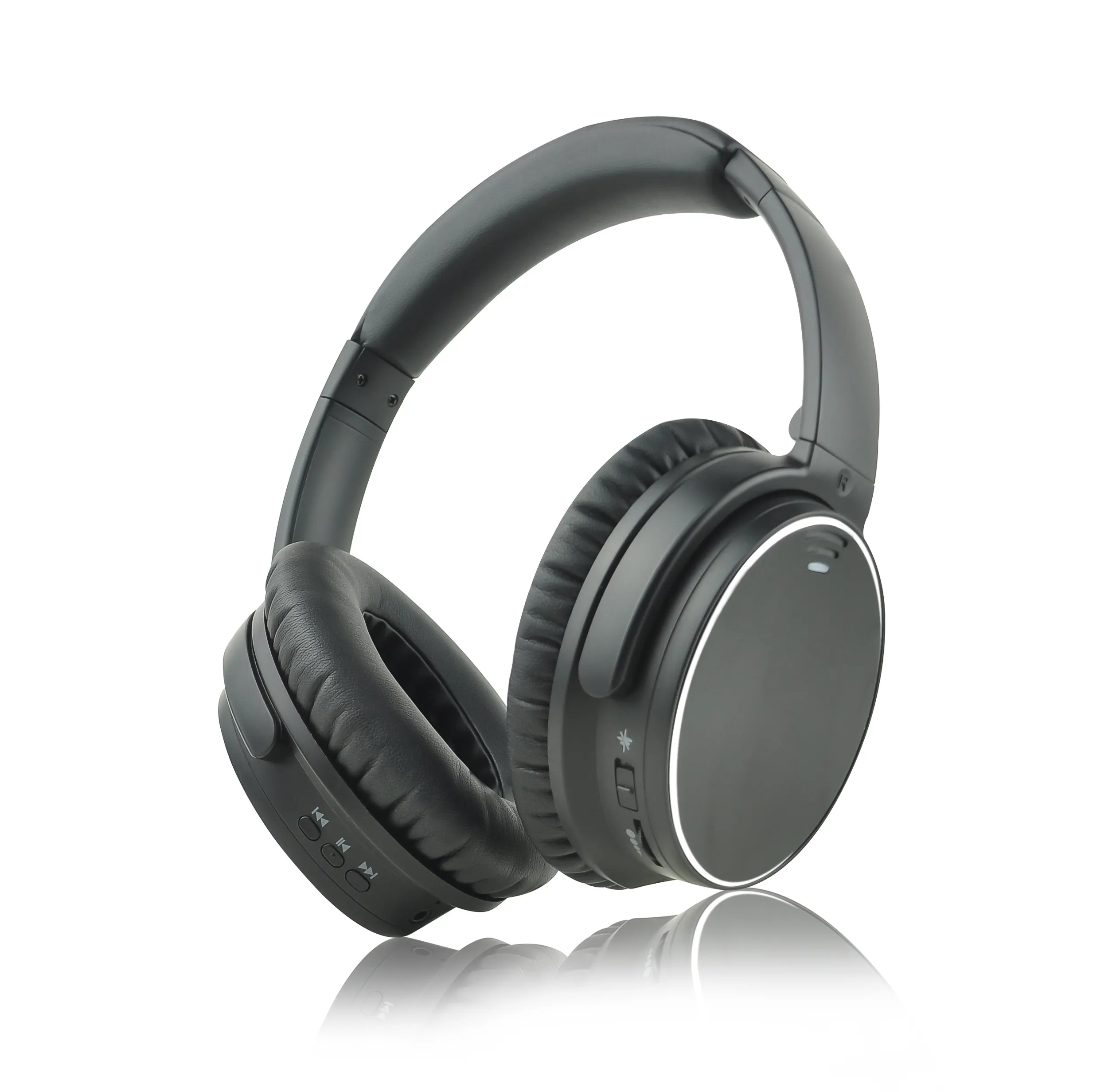 Shenzhen Kleinste Luchtvaart Active Noise Cancelling Anc Draadloze Stereo Hoofdtelefoon Bluetooth Headsets
