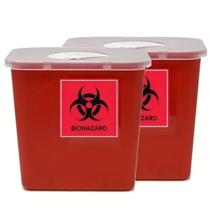 Biohazard Warning Label Stickers Sign <strong>Red</strong> Caution <strong>Decal</strong> Danger Symbol Label Waterproof for Labs Hospitals Industrial Use - Product Image 3