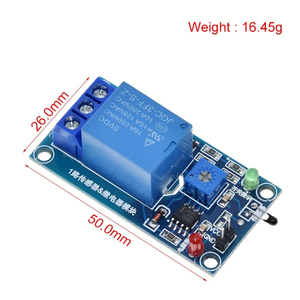 5V/12V Thermal Sensor Module 1 Channel Relay Module Combo Module Thermistor <strong>Temperature</strong> Sensor Module