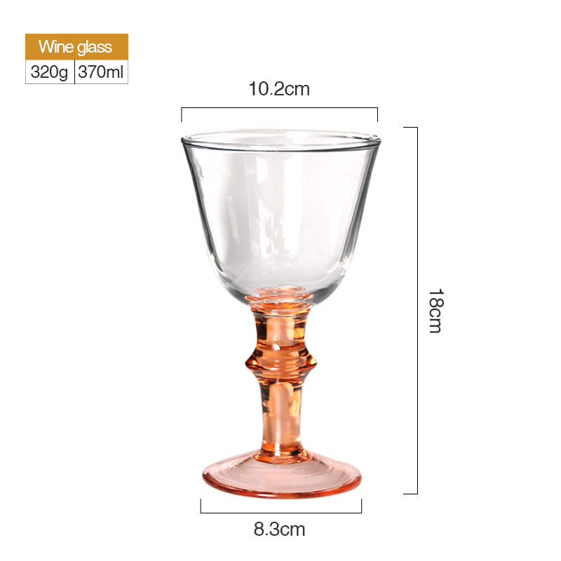 Verre à vin orange