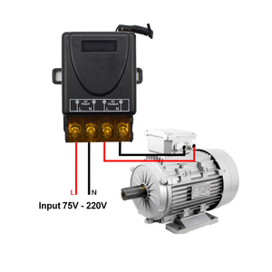 Universeller drahtloser Fernsc halter AC 85V 260V 1CH Relais Empfänger modul und 1 Stück RF-Fernbedienung 433 MHz Sender