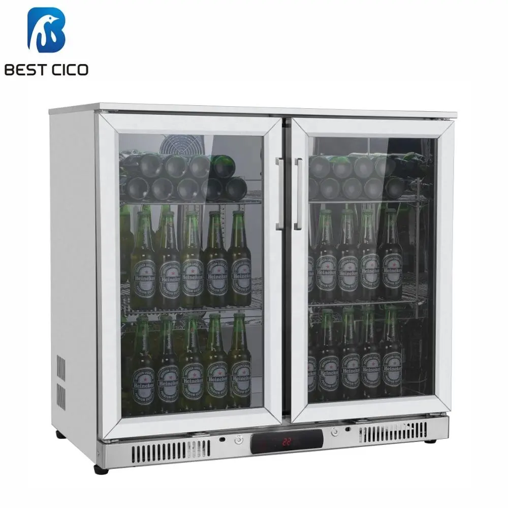 CICO 208L Outdoor Zwei Tür Edelstahl Küche Bar Getränke Kühlschrank SC-208FS
