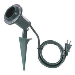 Zemin hissesi ile açık spot, dayanıklı projektör fikstür, hava koşullarına dayanıklı, 120V, 6FT güç kablosu, PAR38 ampul tabanı - Product Image 1