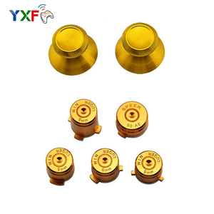 Per Controller Xbox 360 Kit Mod in metallo in alluminio levette levette Joystick proiettile analogico pulsanti guida ABXY sostituisci - Product Image 3