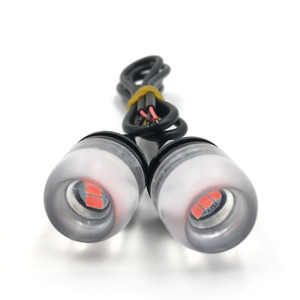 18mmDRLコンケーブイーグルアイライトチップ5630 <span class=keywords><strong>LED</strong></span>電球デイタイムランニングライト車用オートバイランプ赤白琥珀色アイスブルー12V
