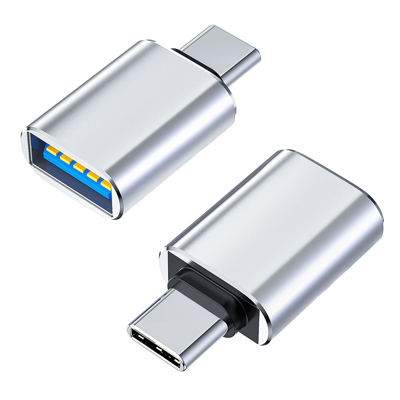 Argent USB3.0 femelle à TypeC mâle