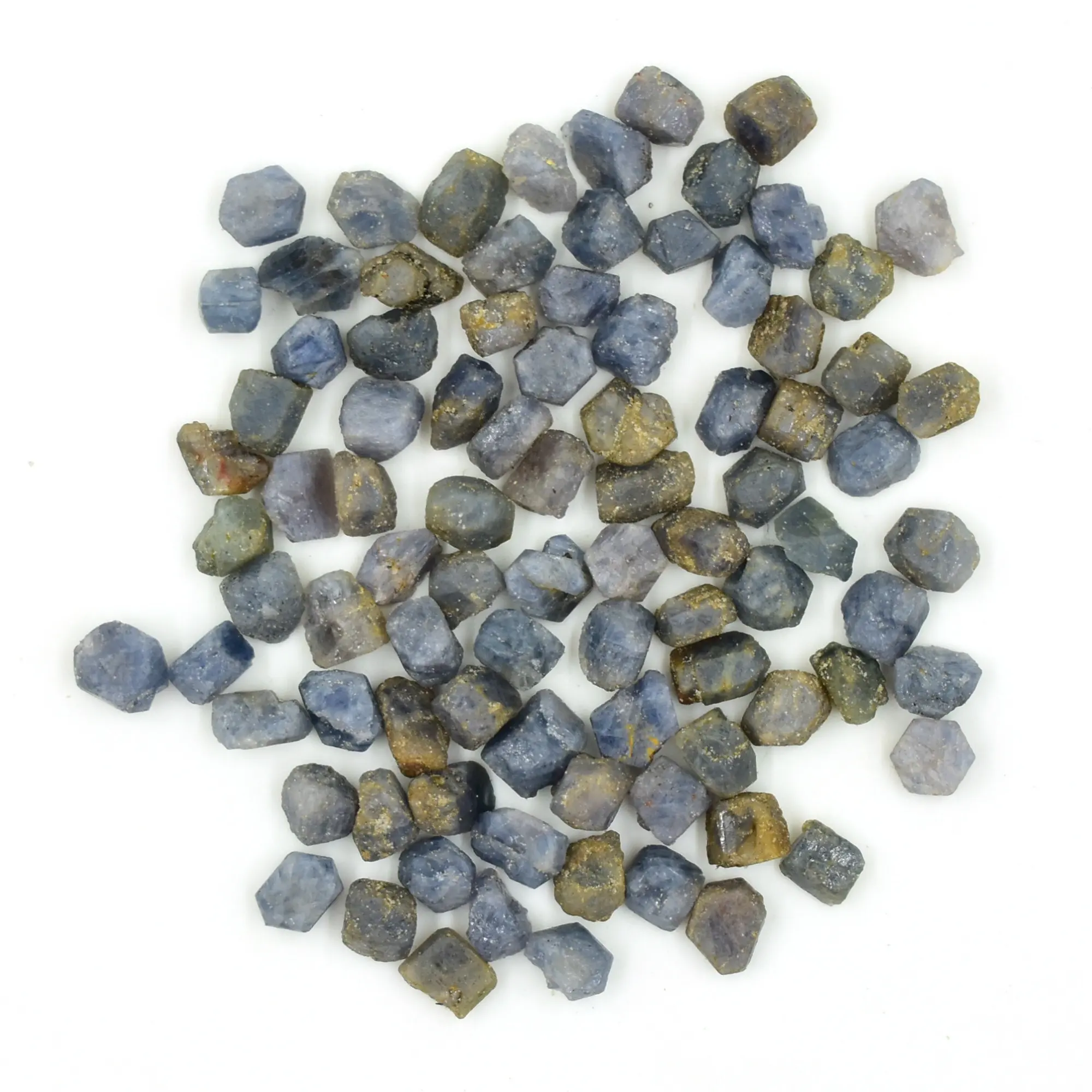 Gema rugosa de cristal de zafiro azul, piedra de nacimiento pequeña sin procesar para fabricación de joyas, joyería curativa
