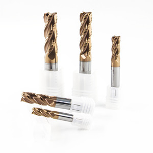 Yüksek performanslı Various 4 flüt karbür kaba frezeler çeşitli malzemelerin işlenmesi için düz şaft kaba frezeler - Product Image 1