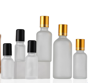5ml 10ml 30ml 50ml 150ml 220ml琥珀色の透明な丸い香水ロールオンガラスボトルattar、エッセンシャルオイル用の金属ローラーボトル付き - Product Image 5