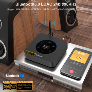 Lavaudio DS601 Receptores Bluetooth DAC Audio HiFi Decodificador de escritorio Entrada coaxial y óptica 3,5mm, salida RCA Amplificador de audio para el hogar - Product Image 3