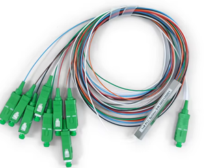 factory fbt copuler <strong>splitter</strong> 0.9mm 8way FTTH mini steel tube <strong>splitter</strong> fiber optic Micro <strong>1</strong>*8 SC APC MINI 1m <strong>1</strong>.5m PLC <strong>Splitter</strong>