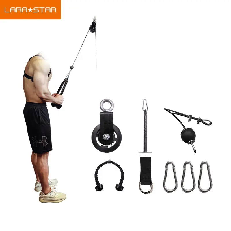 Trizeps Seil-Cable de polea para entrenamiento de tríceps, cuerda para gimnasio, accesorios de equipo de Fitness