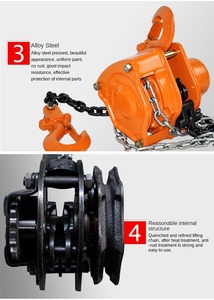 Sản lượng cao hiệu suất chuỗi ròng rọc khối 1 tấn đến 3 tấn tay hoist Palăng xích - Product Image 3