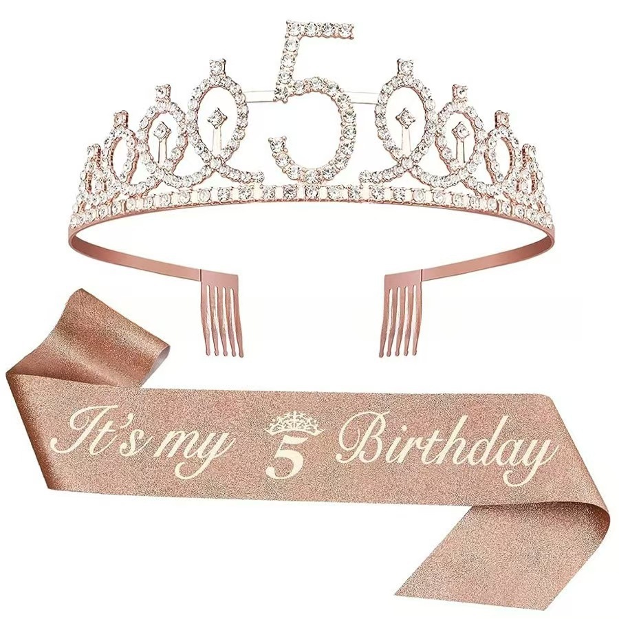 Rose gold children's digital 5-year-old set