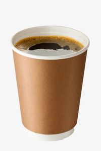 Tek kullanımlık özel kağıt bardak biyobozunur kağıt kahve ambalaj kağıdı fincan <span class=keywords><strong>8oz</strong></span> 12oz 16oz çift duvar kağıdı kahve fincanı özel logo ile