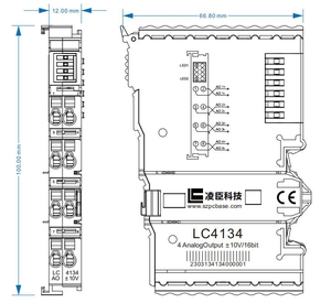 Lingchen LC4134 Ethernet Io Producto reemplazable Modbus Entrada y salida (IO) Módulo de entrada analógica Ethernet Io - Product Image 2