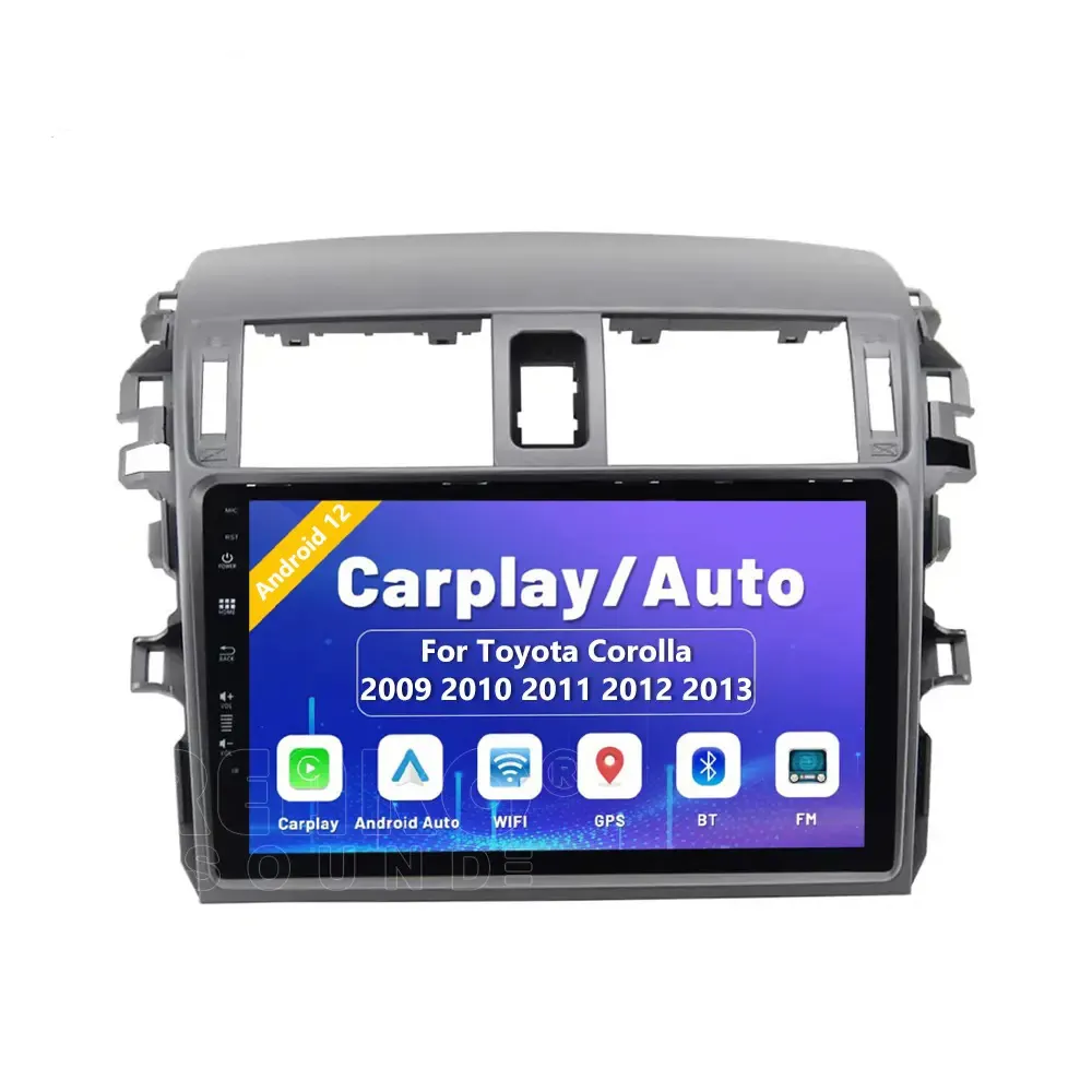 Carplay Stereo radyo ile Toyota Corolla 2009 2010 2011 2012 2013 için Android multimedya oynatıcı