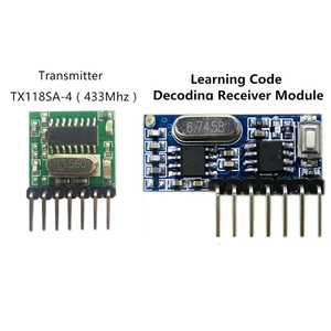 433 MHz Wireless Wide Voltage Coding Transmitter Decodierung empfänger 4-Kanal-Ausgangsmodul für 433-MHz-Fernbedienungen