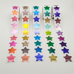 500 sheet /Roll Sticker Self Adhesive Star Shape Sticker Vinyl Roll Laser Sealing Labels <strong>Decals</strong> Decorative Holographic Sticker - Product Image 5