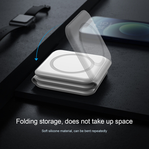 8 katlanabilir özel şarj için iPhone için Iwatch için airpods 15w hızlı manyetik kablosuz şarj 3 in 1 bir mıknatıs istasyonu tutucu - Product Image 6