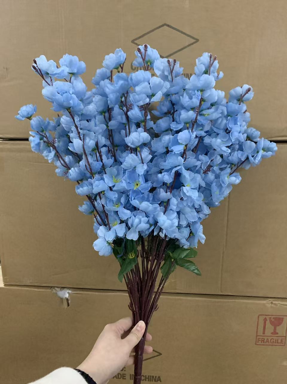 36 fourchettes bleues