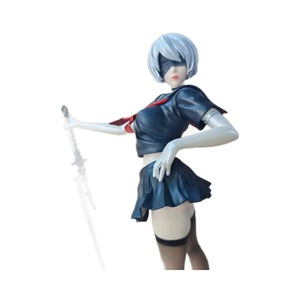 High Quality Japanese Games 26cm Sexy <strong>Pretty</strong> Girl's Figurine YoRHa No 2 Type B Model NieR Automata Game Action Figure - Product Image 1