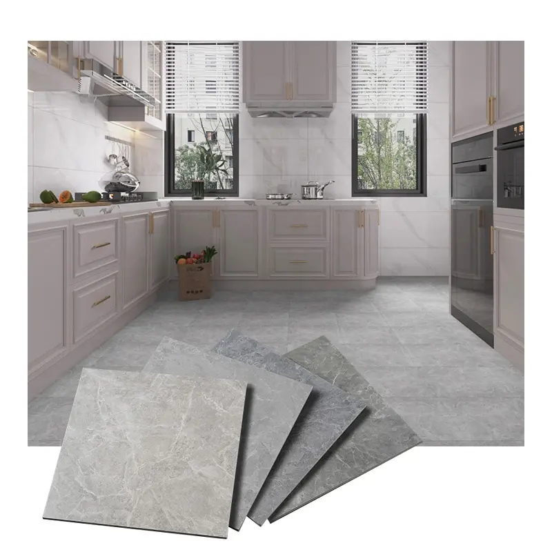 Telhas de chão antiderrapantes cerâmica, 40x40cm de corpo inteiro para banheiro e cozinha chão