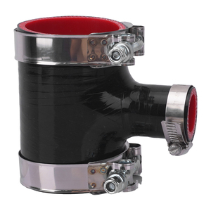 51-76mm t-parça silikon 3-way hortum Intercooler Turbo BOV çoğaltıcı vana adaptörü T şekli silikon boru kapalı darbe - Product Image 4